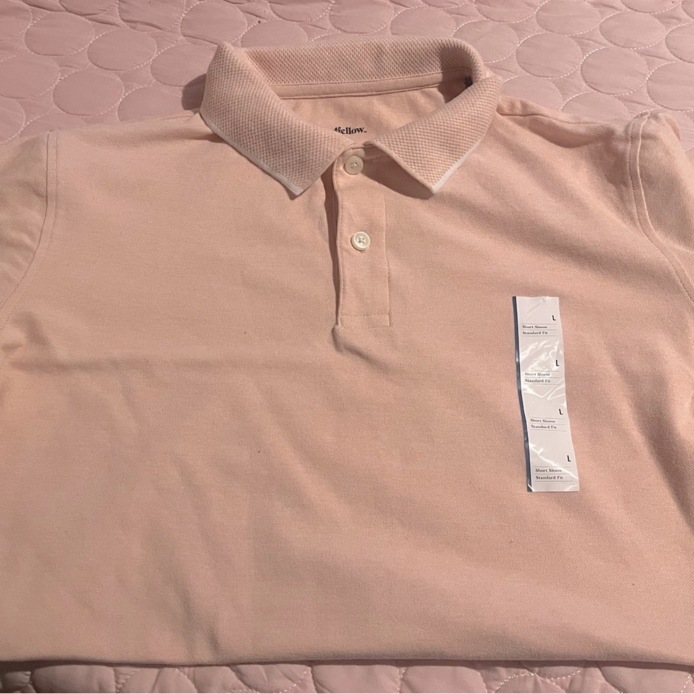 Goodfellow & Co Salmon colored Polo L